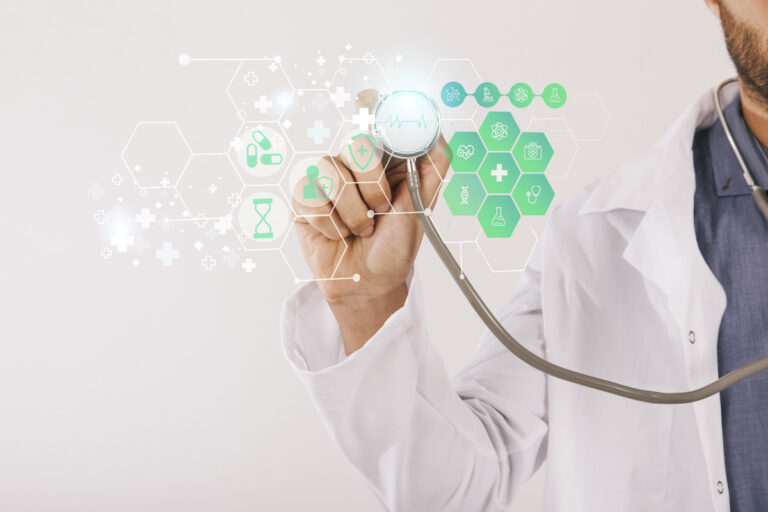 medical-banner-with-doctor-holding-stethoscope